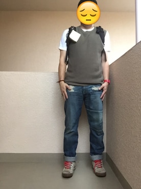 「QUENCHLOUD（クエンチラウド）のアイテム」を使った、Ren Saitoさん（メンズ・168cm）の夏コーディネート