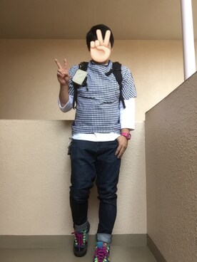 「ラブ＆ピース2016」｜「アイテム（アナログ腕時計）」を使った、Ren Saitoさん（メンズ・168cm）の秋コーディネート