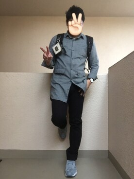 「ラブ＆ピース2016」｜「アイテム（アナログ腕時計）」を使った、Ren Saitoさん（メンズ・168cm）の秋コーディネート