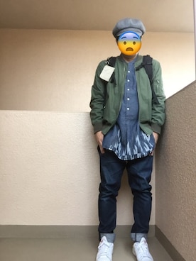 「Utility（ユーティリティー）のアイテム」を使った、Ren Saitoさん（メンズ・168cm）の秋コーディネート