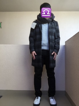 「ウイングチップ」｜「アイテム（その他）」を使った、Ren Saitoさん（メンズ・168cm）の冬コーディネート