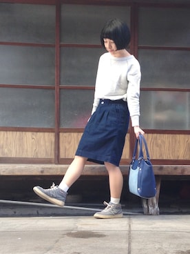 のかさん（レディース・153cm）の春コーディネート