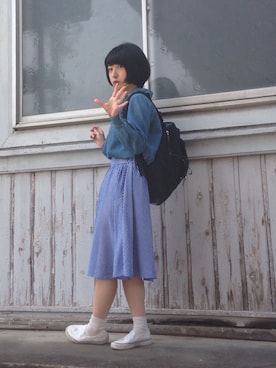 のかさん（レディース・153cm）の春コーディネート