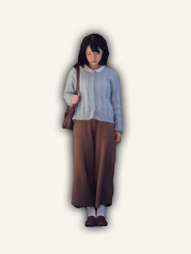 「chambre de charme（シャンブルドゥシャーム）のアイテム（その他シューズ）」を使った、のかさん（レディース・153cm）の冬コーディネート