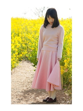 「chambre de charme（シャンブルドゥシャーム）のアイテム（その他シューズ）」を使った、のかさん（レディース・153cm）の春コーディネート