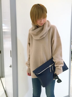 「rag & bone（ラグアンドボーン）のアイテム（パンツ）」を使った、CROMAGNON TKWさん（レディース・162cm）の冬コーディネート