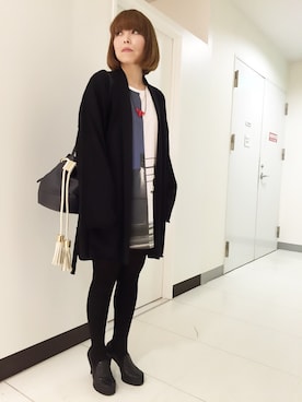 「TOGA（トーガ）のアイテム（アクセサリー）」を使った、CROMAGNON TKWさん（レディース・157cm）の冬コーディネート