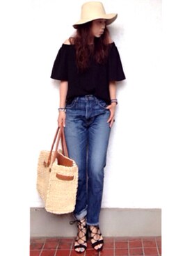 hanaさん（レディース・156cm）の夏コーディネート