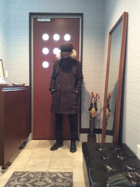 「クロップドパンツ」｜「アイテム（モッズコート）」を使った、tonko330さん（メンズ・170cm）の春コーディネート