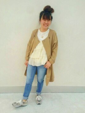 「セポ」｜「アイテム（ジャケット/アウター）」を使った、ERIOさん（レディース・154cm）の春コーディネート