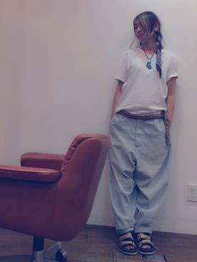 「アイテム（ヘアバンド）」を使った、bacchyo!さん（レディース・167cm）の夏コーディネート