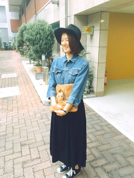 「ANOTHER BRANCH（アナザーブランチ）のアイテム（スカート）」を使った、satokoさん（レディース・167cm）の秋コーディネート