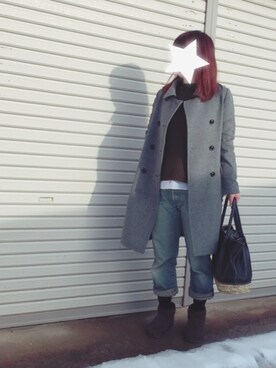 「MAISON DE REEFUR（メゾンドリーファー）のアイテム（ダウンジャケット/コート）」を使った、suzuさん（レディース・155cm）の春コーディネート