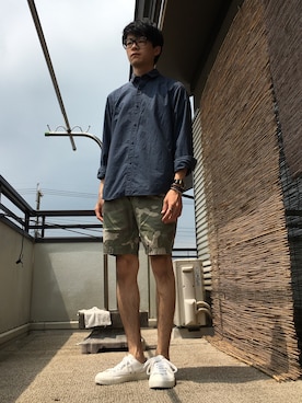「アイテム（バングル/リストバンド）」を使った、もりっちさん（メンズ・170cm・20代）の夏コーディネート