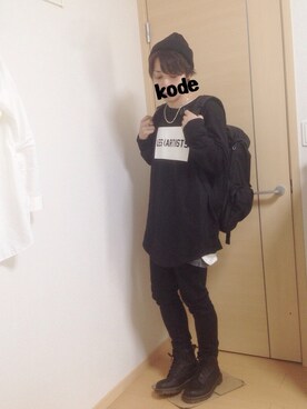「Dr. Martens（ドクターマーチン）のアイテム（パンツ）」を使った、kodeさん（メンズ・167cm）の春コーディネート