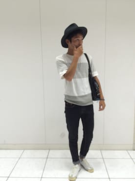 「アイテム（ハンドバッグ）」を使った、隼人さん（メンズ・172cm・10代）の夏コーディネート