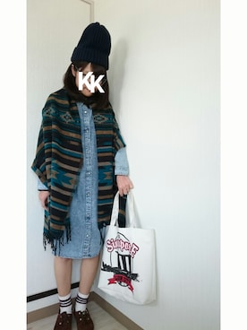 「アイテム（シャツワンピース）」を使った、kureyonさん（レディース・153cm・20代）の春コーディネート