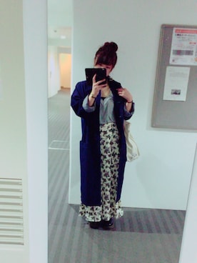 「merry jenny（メリージェニー）のアイテム（デニムジャケット）」を使った、minamiさん（レディース・156cm）の秋コーディネート