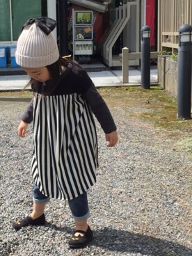 はなさゆりさん（キッズ・100cm）の春コーディネート