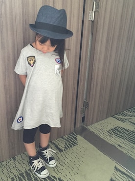 「DIESEL KIDS」｜はなさゆりさん（キッズ・110cm）の夏コーディネート