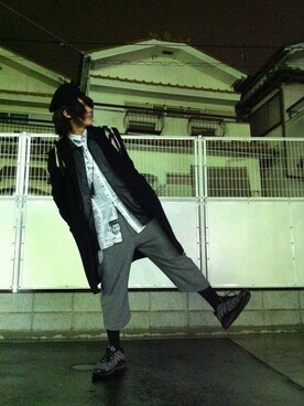 「Banana Republic（バナナリパブリック）のアイテム（その他アウター）」を使った、のったくん。さん（メンズ・174cm）の冬コーディネート