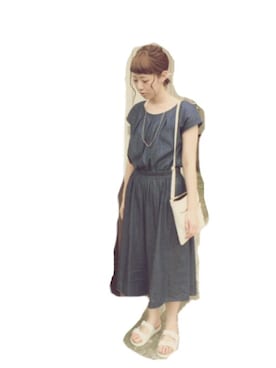 「アイテム（サロペット/オーバーオール）」を使った、manakuroさん（レディース・163cm・10代）の夏コーディネート