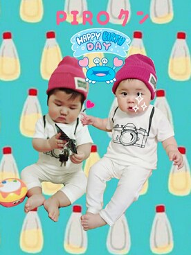 「マヨコーデ」｜madoさん（キッズ・70cm）の夏コーディネート