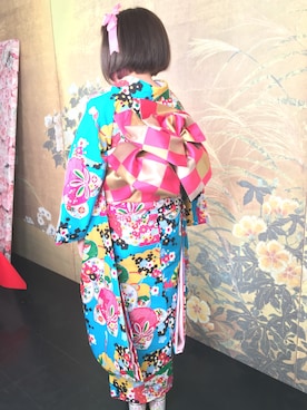 「振袖MODE（フリソデモード）のアイテム」を使った、N a t s u k i 🐰さん（レディース・157cm）の夏コーディネート