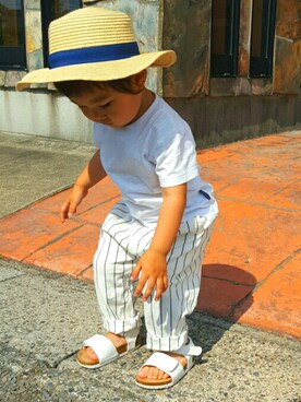 「ハットコーデ」｜ELENA さん（キッズ・80cm）の春コーディネート