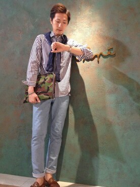 スタッフさん(メンズ・180cm)の秋コーディネート