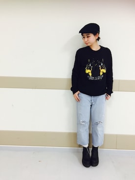 「override 」｜NARUMIさん（レディース・158cm）の冬コーディネート