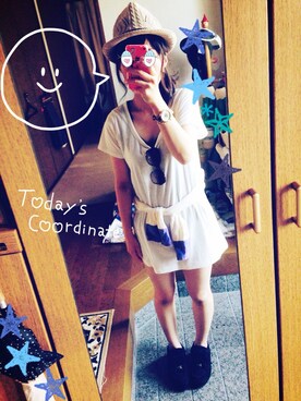 「AS KNOW AS plus（アズノゥアズプラス）のアイテム（マウンテンパーカー）」を使った、a＊さん（レディース・151cm）の夏コーディネート