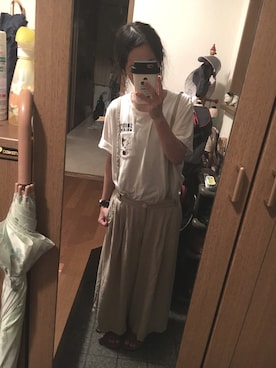 「7月WEAR夏のサンダル祭り」｜「アイテム（オールインワン・サロペット）」を使った、a＊さん（レディース・152cm）の夏コーディネート