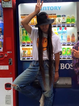 「hat」｜tokyofunksさん（メンズ・166cm）の夏コーディネート