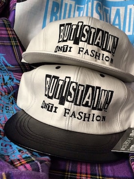 「BUTTSTAIN（バットステイン）のアイテム（帽子）」を使った、tokyofunksさん（メンズ・166cm）の秋コーディネート