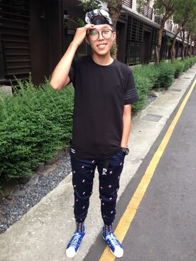 「CLOT（クロット）のアイテム（その他シューズ）」を使った、Benさん（メンズ・177cm）の秋コーディネート