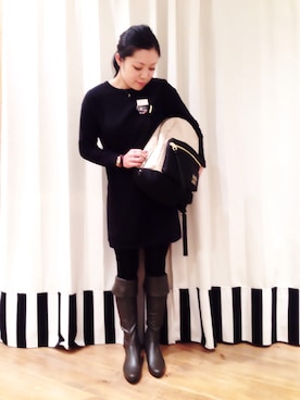 「Marc by Marc Jacobs（マークバイマークジェイコブス）のアイテム（腕時計）」を使った、KIKU24さん（レディース・163cm）の冬コーディネート