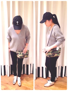 「WEGO（ウィゴー）のアイテム（ニット/セーター）」を使った、KIKU24さん（レディース・163cm）の冬コーディネート