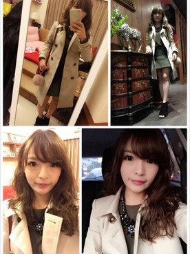 「31 Sons de mode（トランテアン　ソン　ドゥ　モード）のアイテム（トレンチコート）」を使った、Cherylさん（レディース・155cm）の春コーディネート