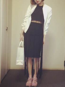 「Fallin'（フォーリン）のアイテム（トップス）」を使った、TOKOさん（レディース・166cm）の春コーディネート