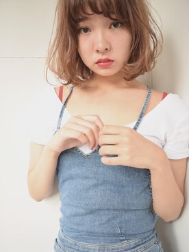 「Sunnyday」｜「アイテム（サロペット/オーバーオール）」を使った、TOKOさん（レディース・166cm）の秋コーディネート
