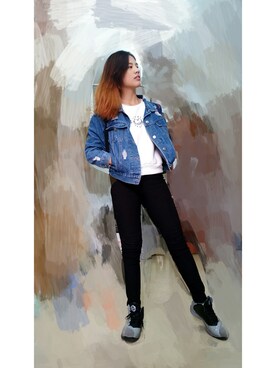 「rose」｜「アイテム（ジャケット/アウター）」を使った、Ting Shiさん（レディース・169cm）の冬コーディネート