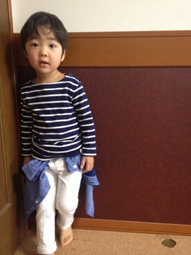 「UNIQLOコーデ」｜yuu☆renさん（キッズ・100cm）の冬コーディネート