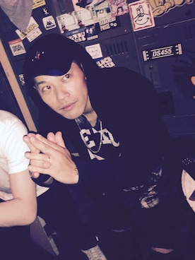 「BAGARCH（バガーチ）のアイテム（キャップ、ブラック系）」を使った、ZORO(@playazlounge)さん（メンズ・170cm）の秋コーディネート