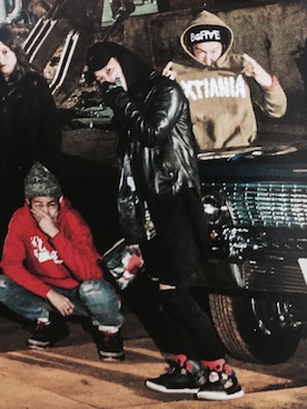 「BAGARCH（バガーチ）のアイテム（キャップ、ブラック系）」を使った、ZORO(@playazlounge)さん（メンズ・170cm）の冬コーディネート