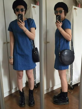 「one after another NICE CLAUP（ワンアフターアナザーナイスクラップ）のアイテム（ハンチング/ベレー帽）」を使った、なさん（レディース・156cm）の夏コーディネート