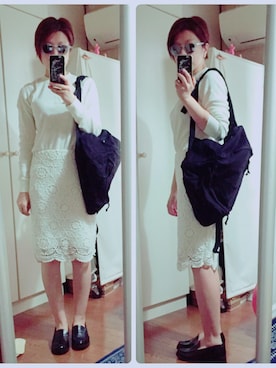 「ミックスコーデ」｜「アイテム（スカート）」を使った、なさん（レディース・156cm）の夏コーディネート