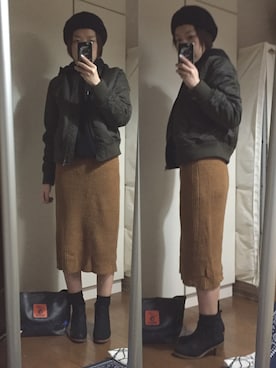 「one after another NICE CLAUP（ワンアフターアナザーナイスクラップ）のアイテム（ハンチング/ベレー帽）」を使った、なさん（レディース・156cm）の秋コーディネート
