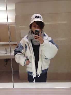 「JOYRICH」｜「アイテム（ブルゾン）」を使った、てるさん（メンズ・173cm）の冬コーディネート