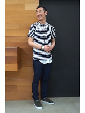 「nonnative(ノンネイティブ)のアイテム(パンツ)」を使った、watarukitahamaさん(メンズ・174cm)の春コーディネート